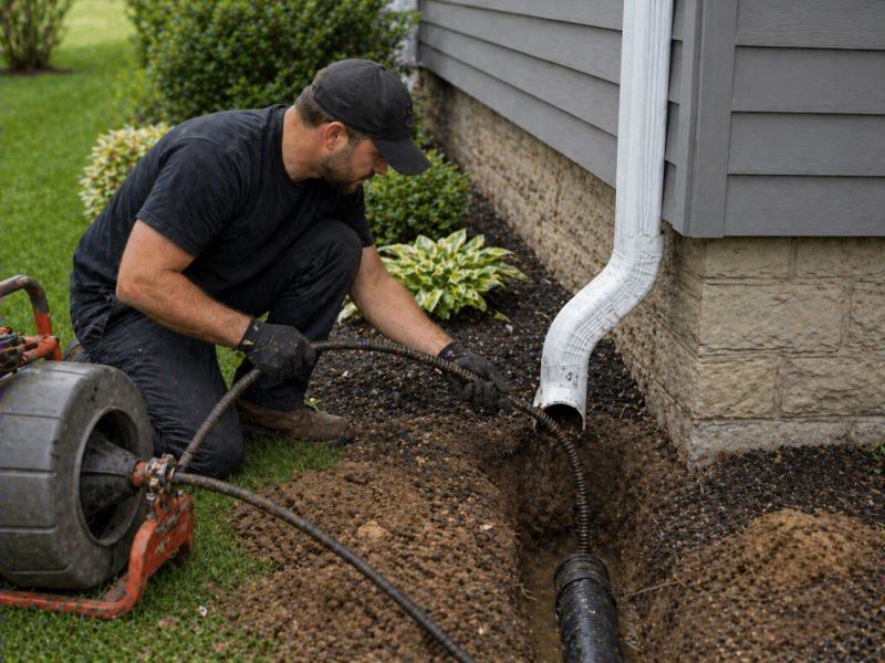 Downspout Snaking in Baltimore, MD