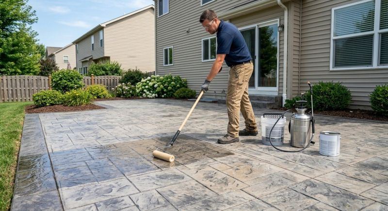 Stamped Concrete Sealing in Alpharetta, GA